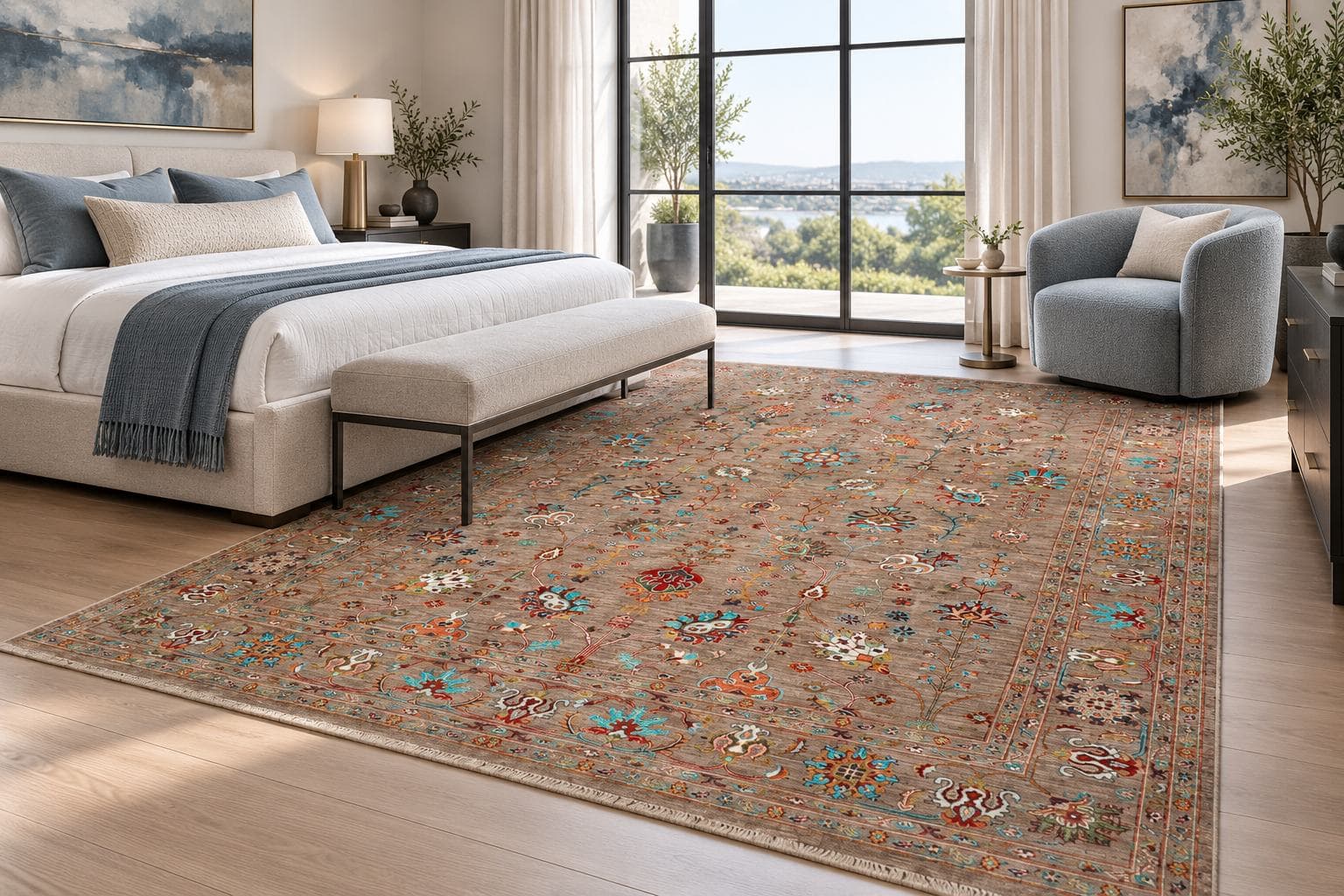 Rug in a modern living room
