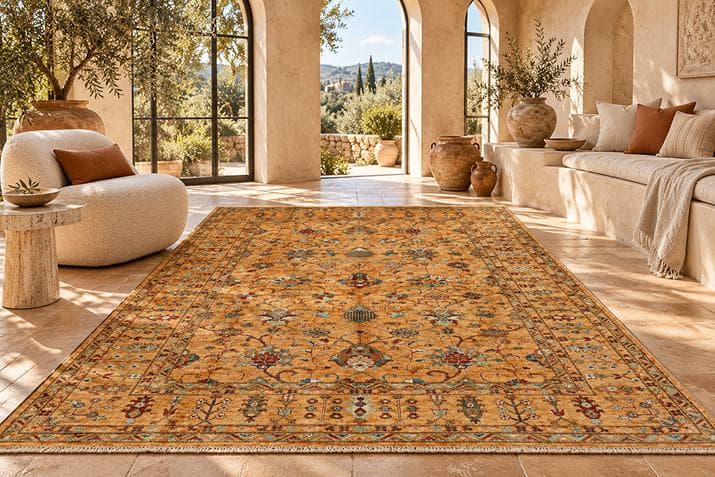 Detailed Afghan carpet